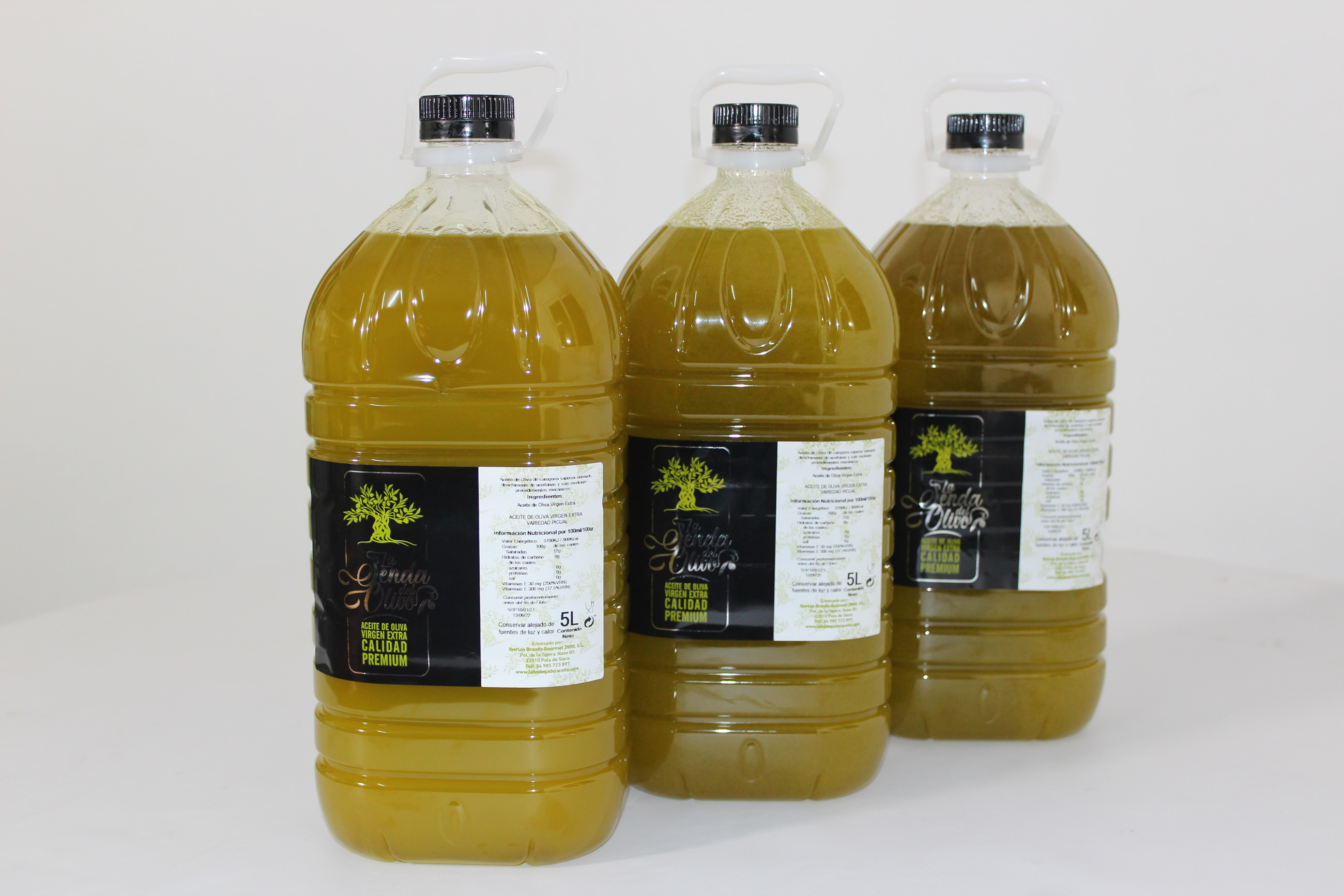 AOVE calidad premium variedad picual (3 x 5L.) - La Senda del Olivo
